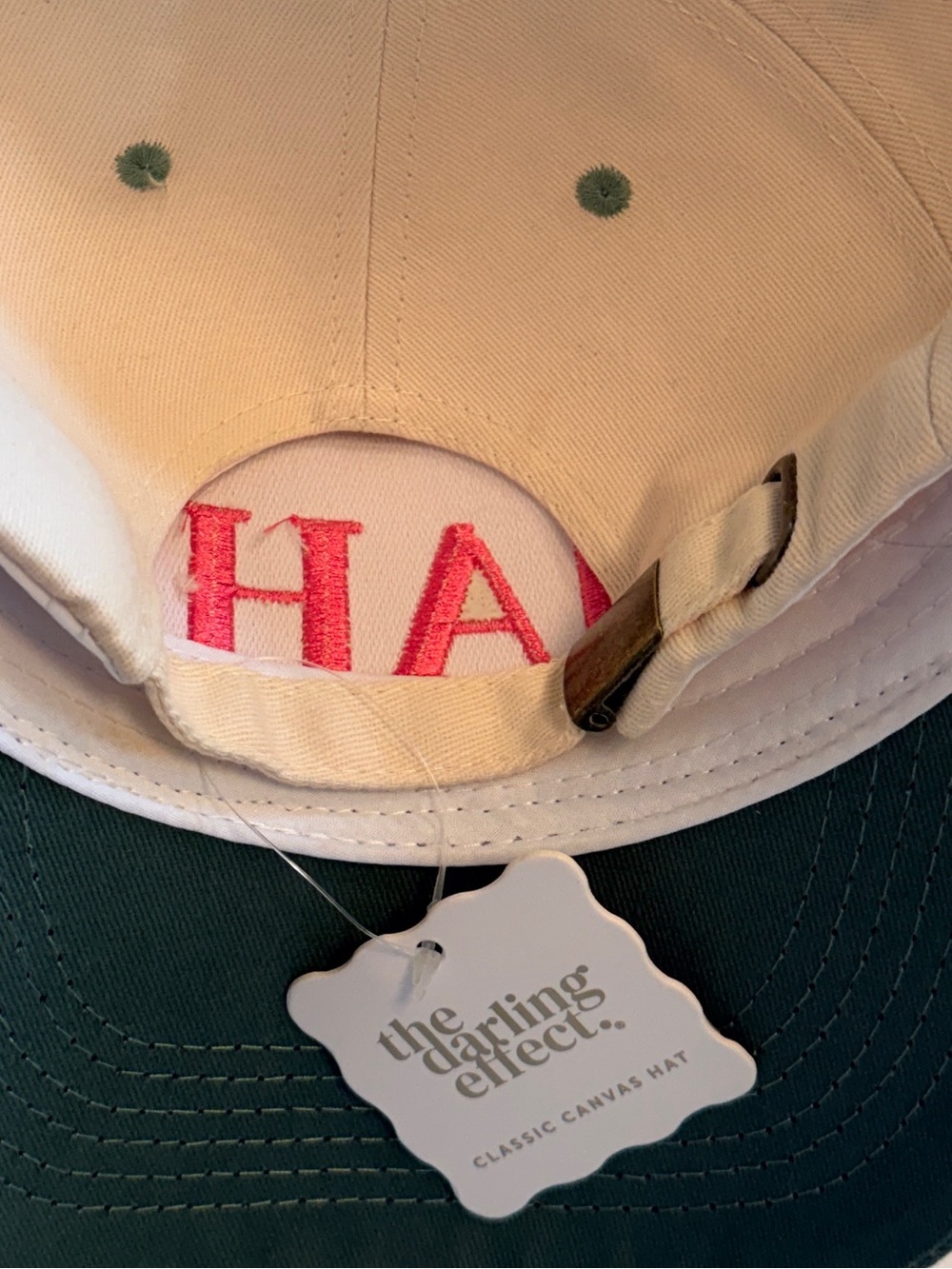 NWT Two-Tone Canvas Mahj Hat - Picture 3 of 5